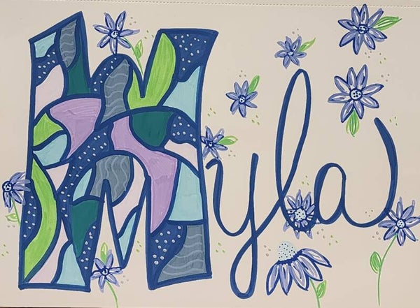 Custom NAME wall art