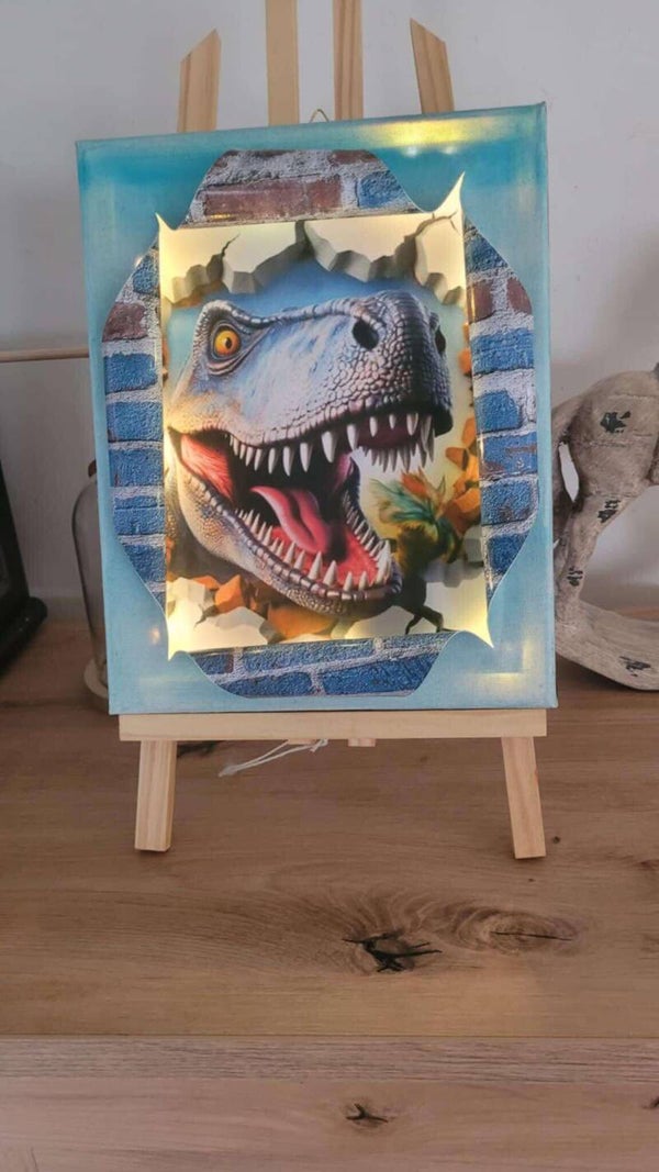 Toile - Monde des dinosaures