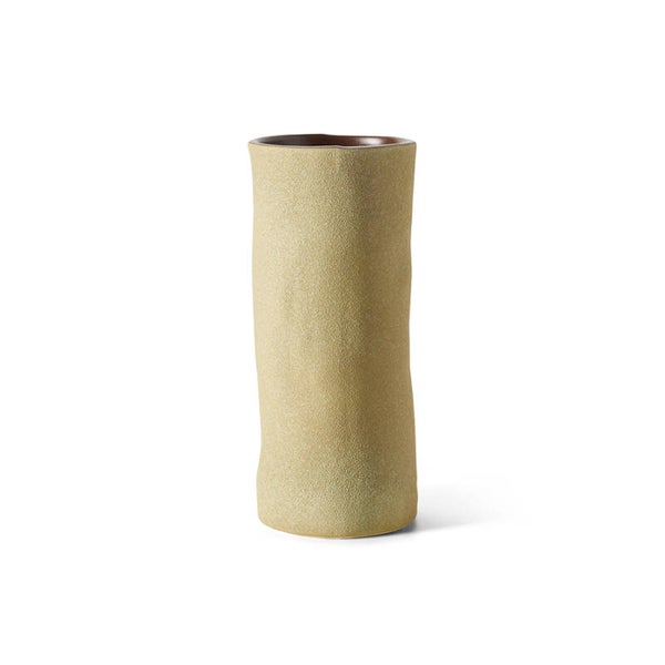 HK - Vase Long Mud Brown