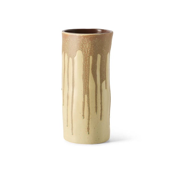 HK - Long Vase Melting Brown