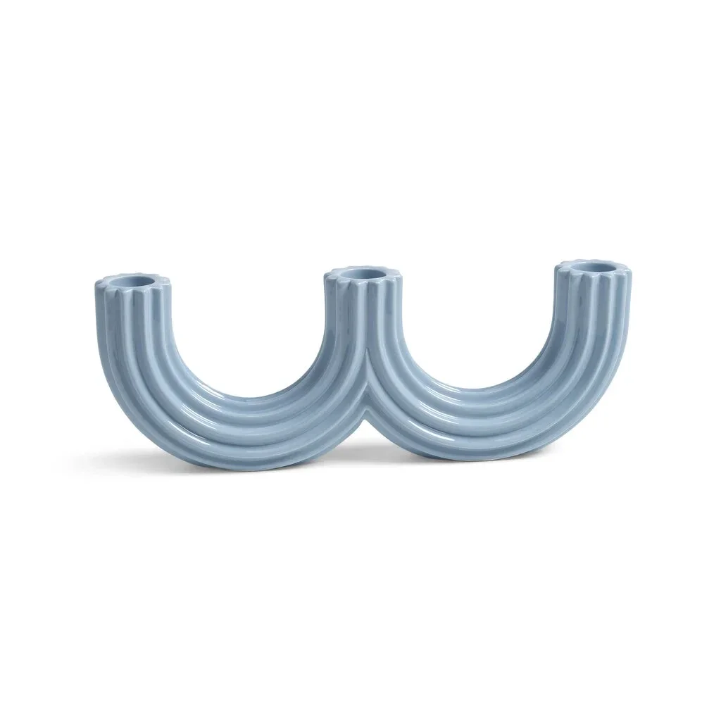 Candle Holder Churros Blue (sale)