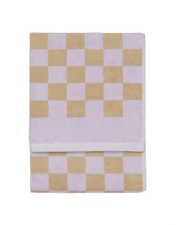 Essenza - Bath Towel Checker Purple