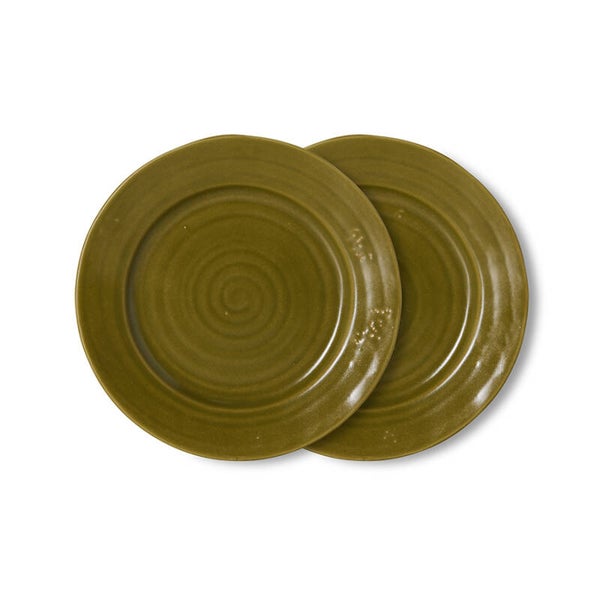 HK - Farmhouse - Side Plates Moss