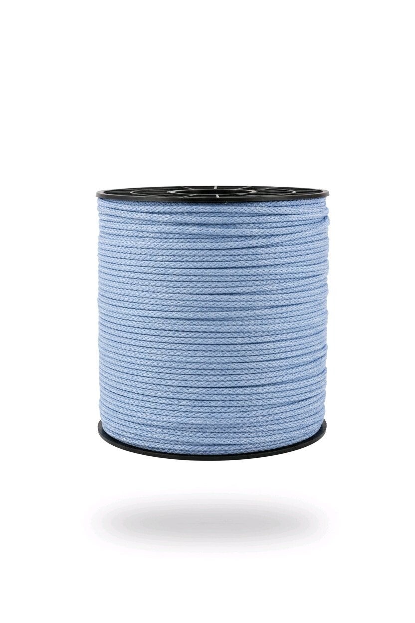 Polyestersnor 6 mm Baby blå nr 20