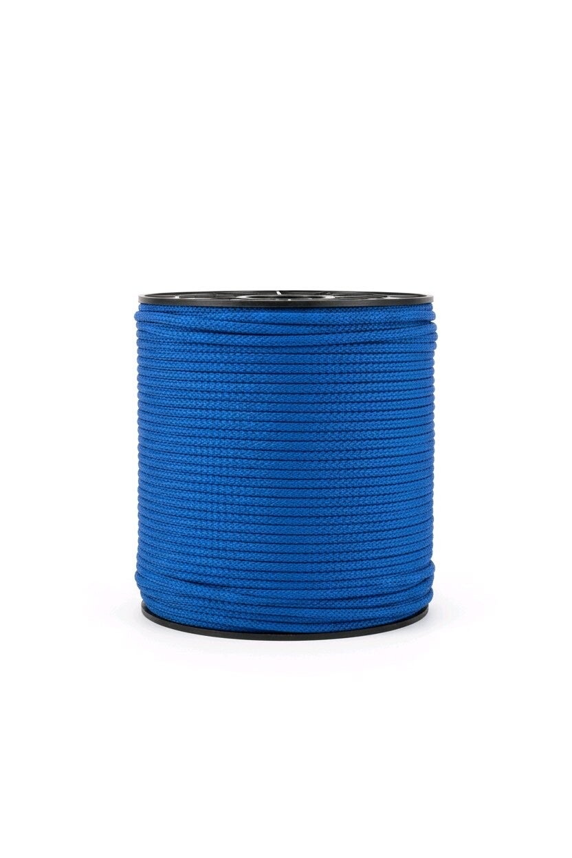 Polyestersnor 6 mm Himmelblå nr 206 blank