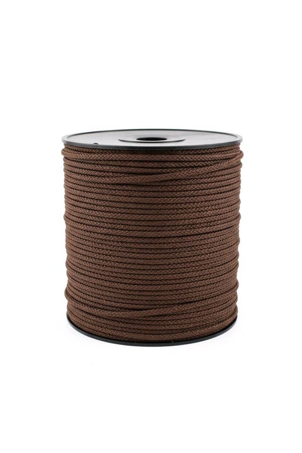 Polyestersnor 6 mm Mørk brun nr 8