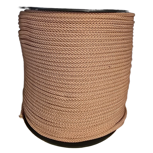 Polyestersnor 6 mm Hvete brun nr 6