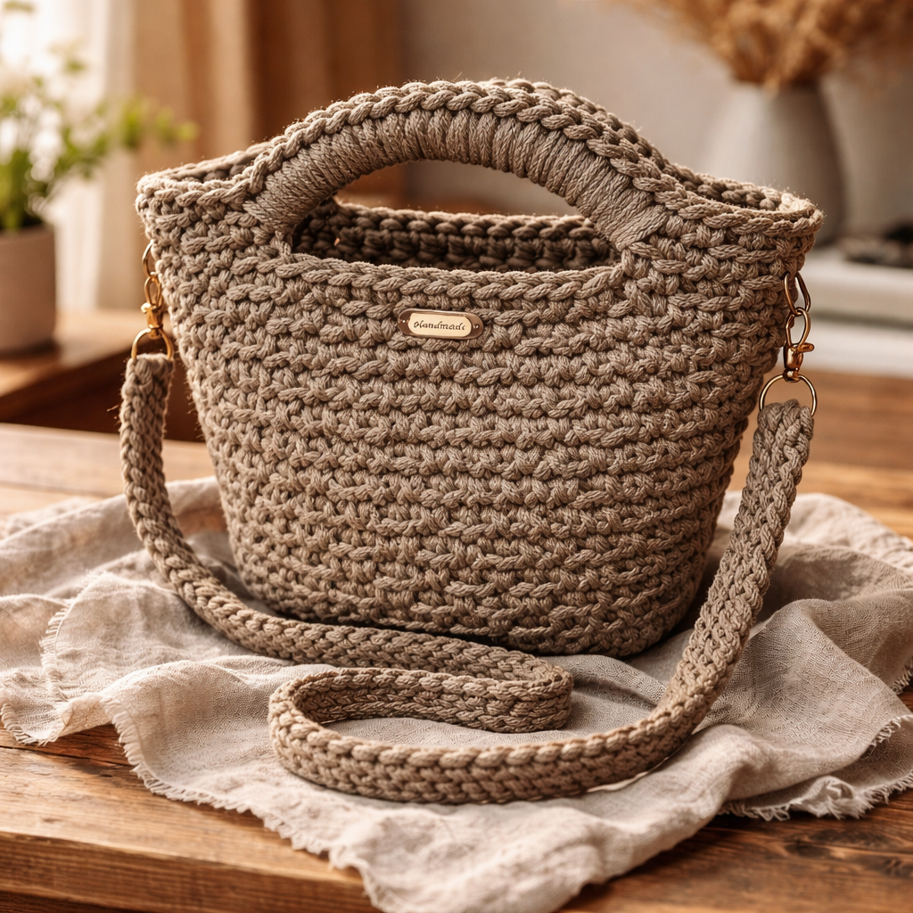 Veske Signatur By Therese  - Lys kakhi