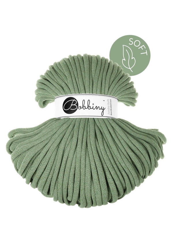 Bobbiny Jumbo soft 8 mm Eucalyptus grønn