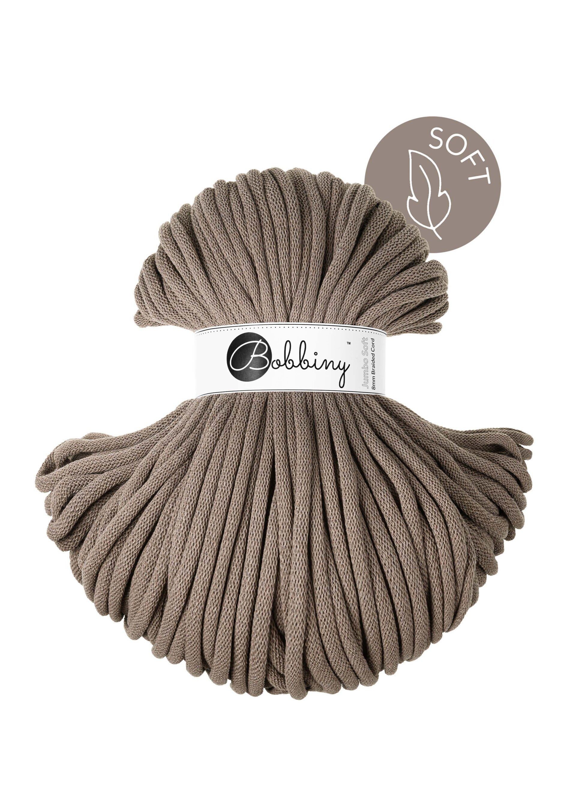 Bobbiny Jumbo soft 8 mm Kaffe