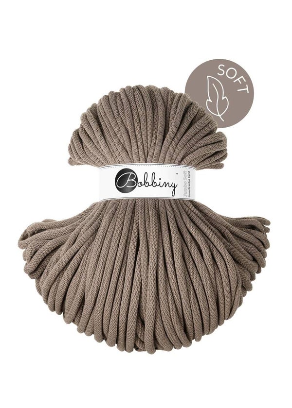 Bobbiny Jumbo soft 8 mm Kaffe