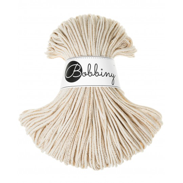 Bobbiny 3 mm Golden natural