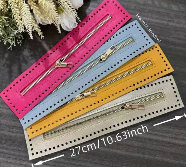 Glidelås 27 cm med monteringshull – til veske