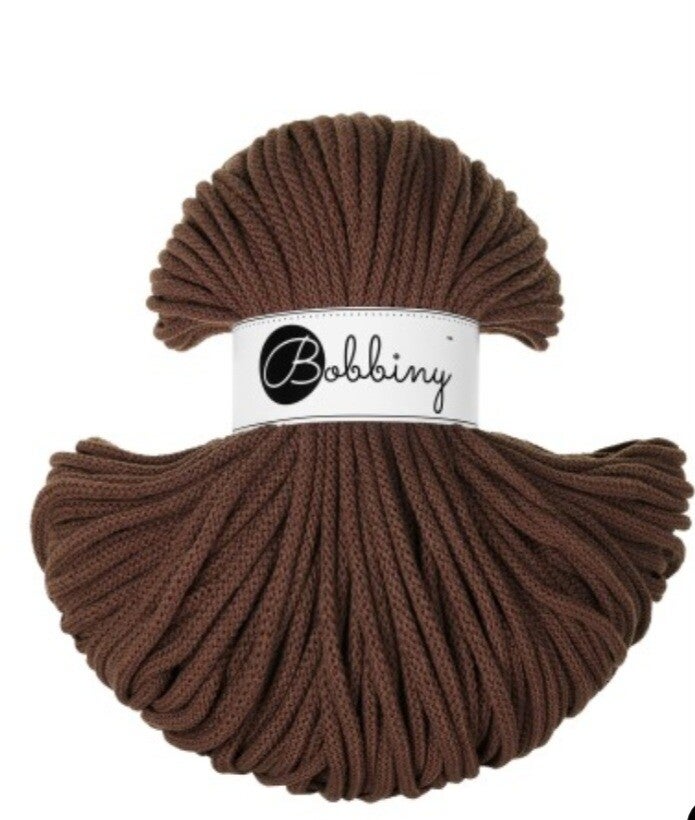 Bobbiny 5 mm Sjokoladebrun