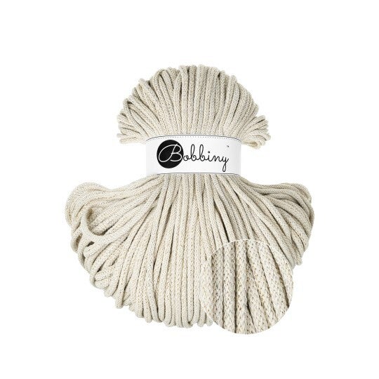 Bobbiny 5 mm Shiny Cashmere beige