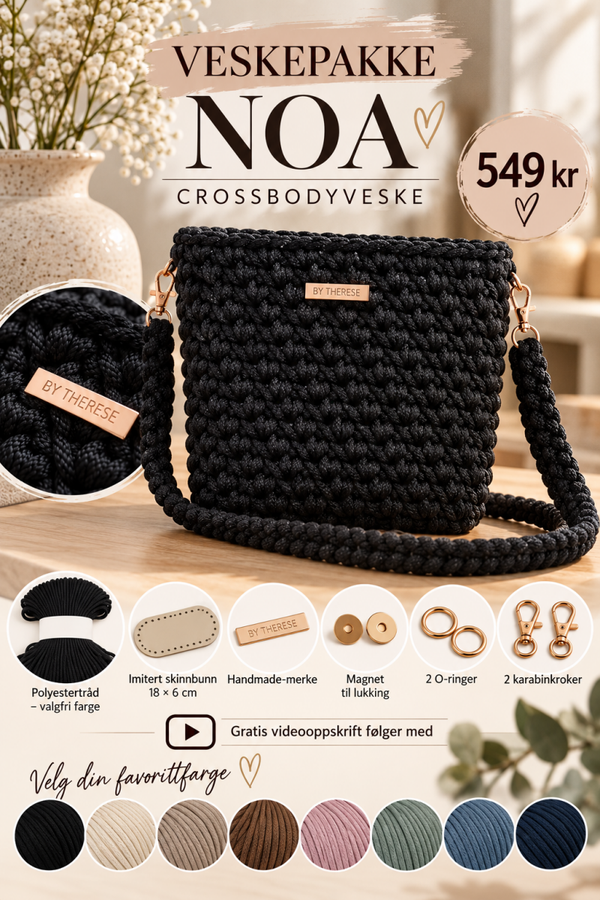 Veskepakke Crossoverveske Noa - Polyestertråd
