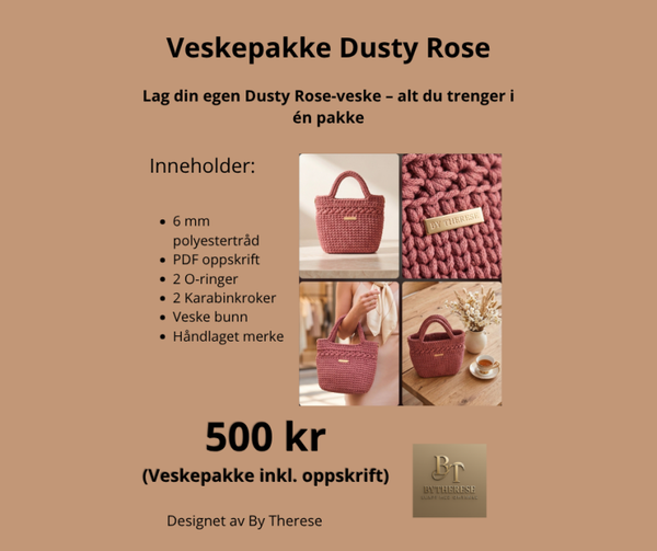Veskepakke Dusty Rose