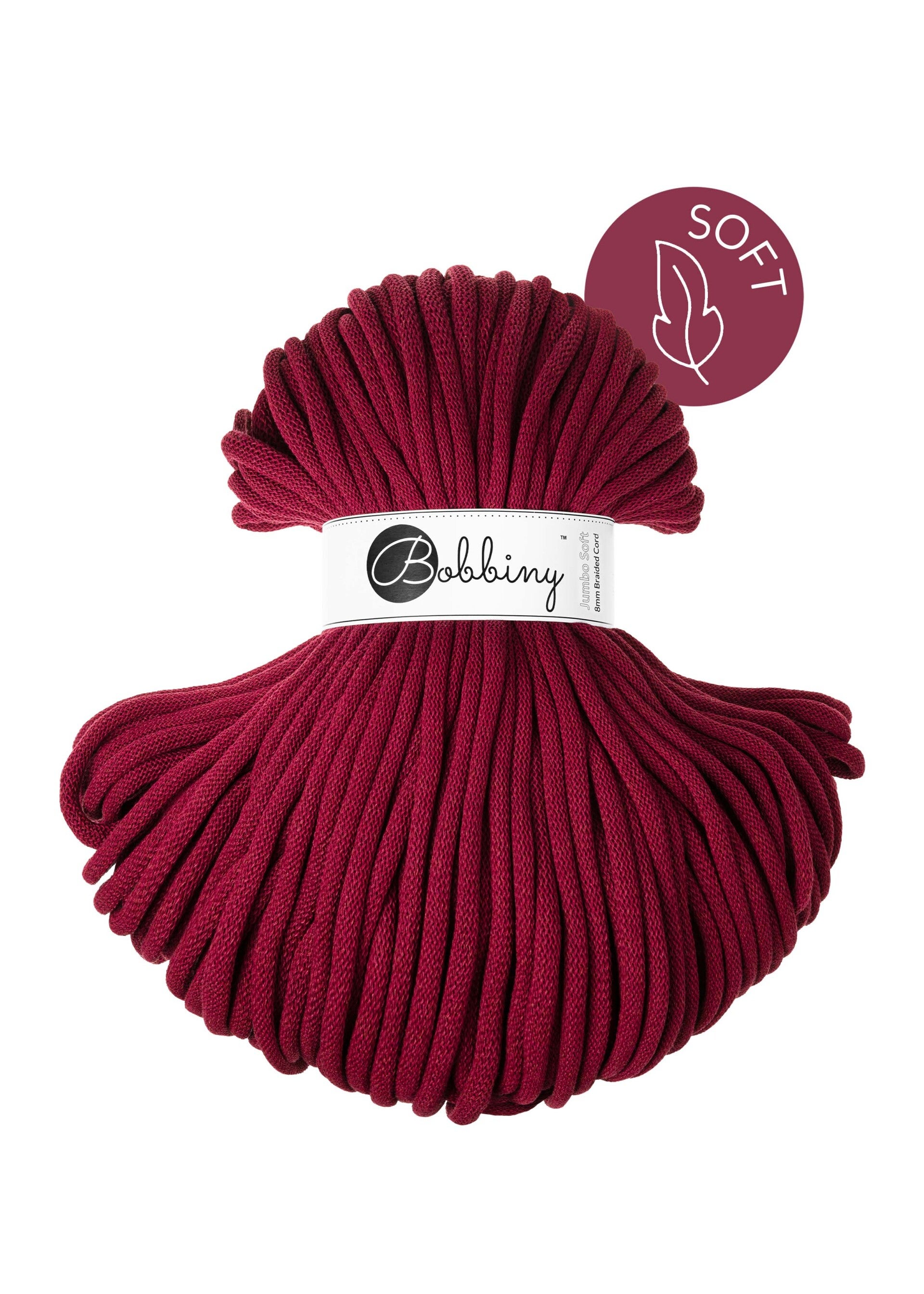Bobbiny Jumbo soft 8 mm Vinrød