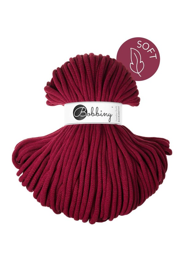 Bobbiny Jumbo soft 8 mm Vinrød
