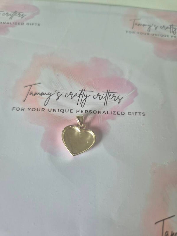 Heart  you pendant and necklace