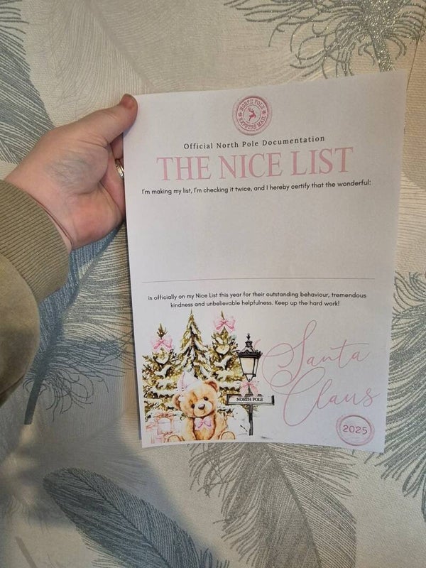 Nice list letter