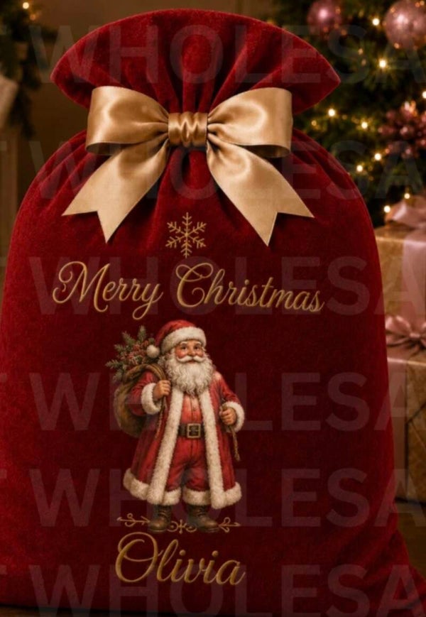 Velvet santa sacks