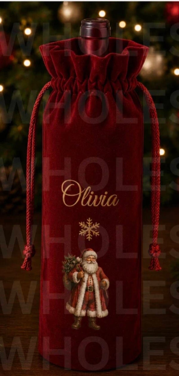 Christmas bottle bag