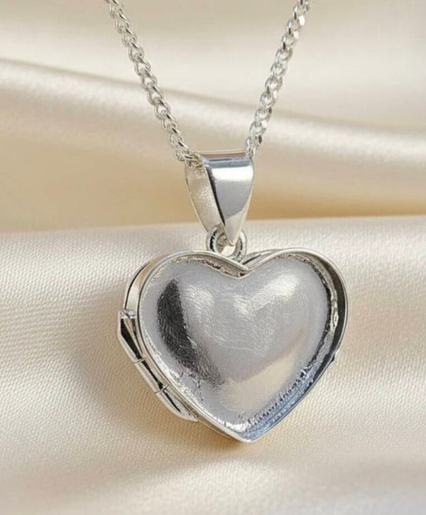 Heart locket with necklace