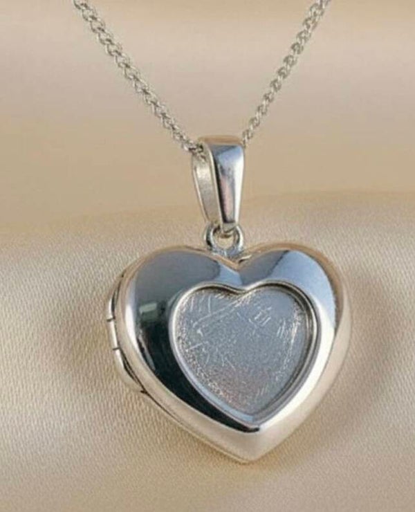 Heart locket  pendant and necklace