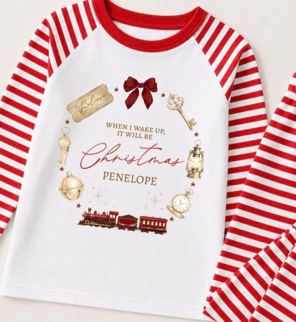 Red childrens chrismas pjs