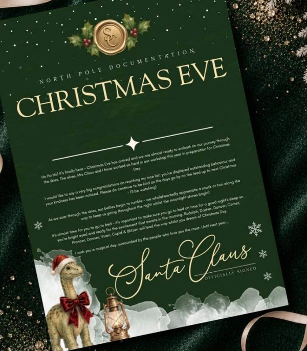 Chrismas eve certificate