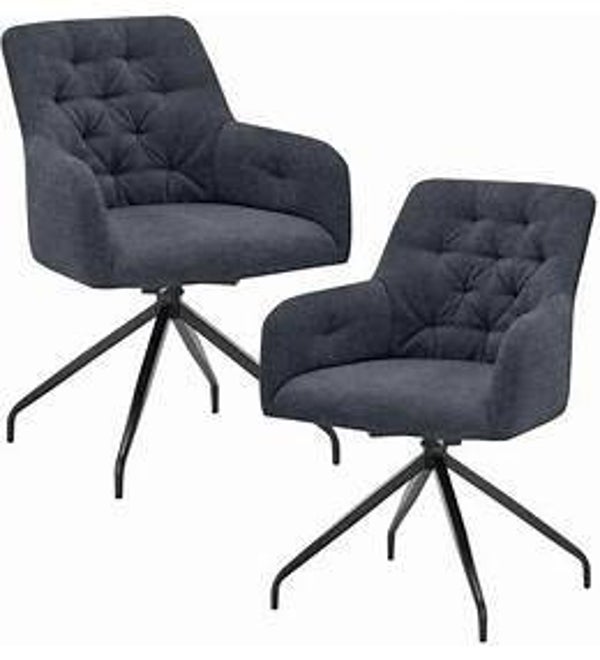 Grey upholstered chair