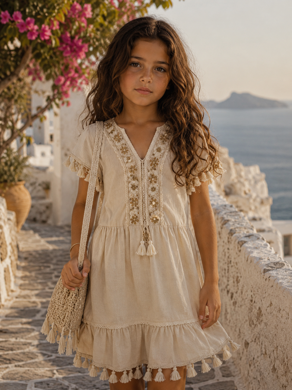 Ibiza jurk creme