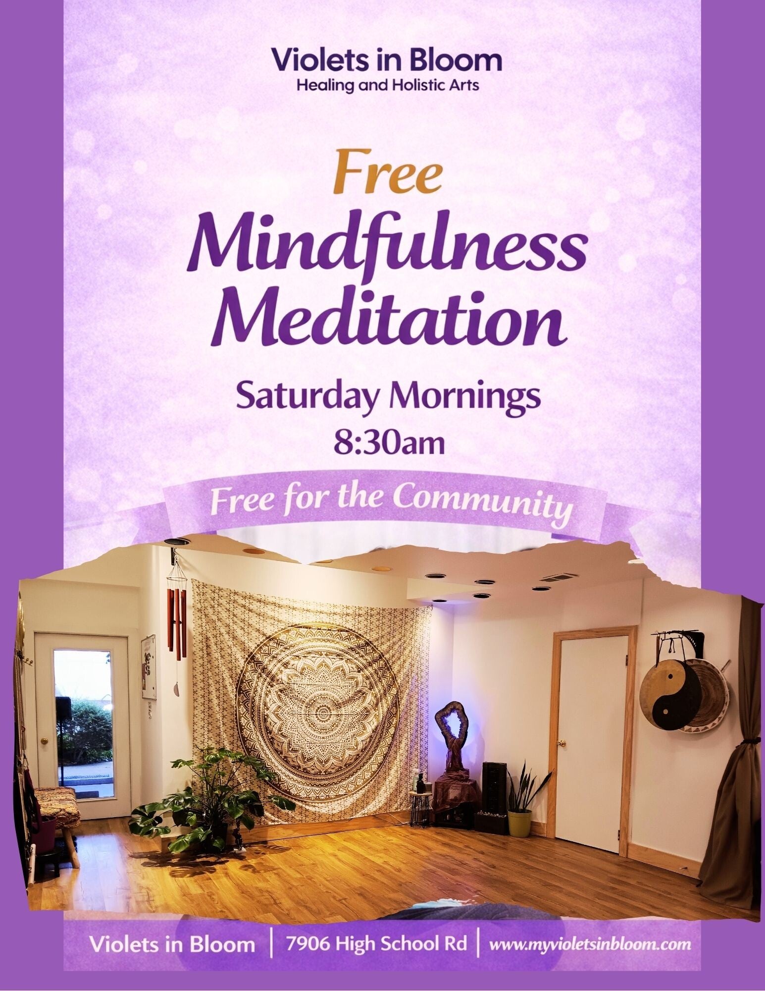 Free Mindfulness Meditation Saturday 8:30am