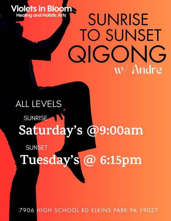 Sunrise to Sunset Qigong Saturday's 9:00am & Tuesday's  6:15pm