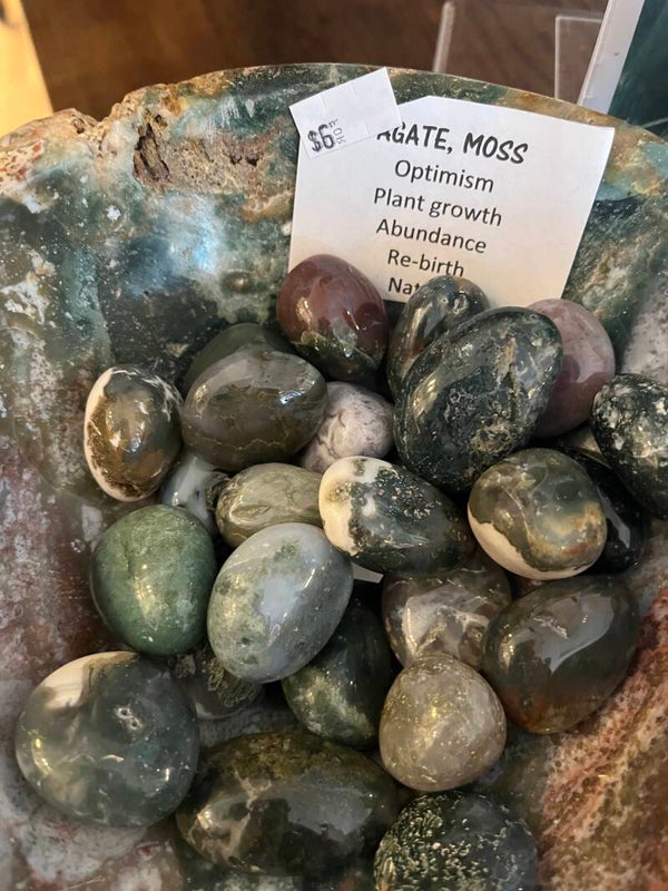 Large Moss Agate Tumbles