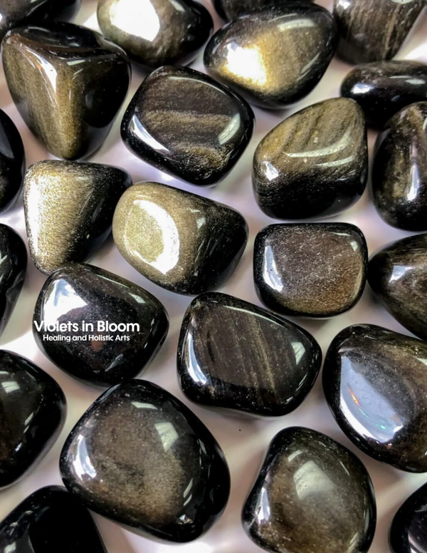 Gold Sheen Obsidian Tumbles