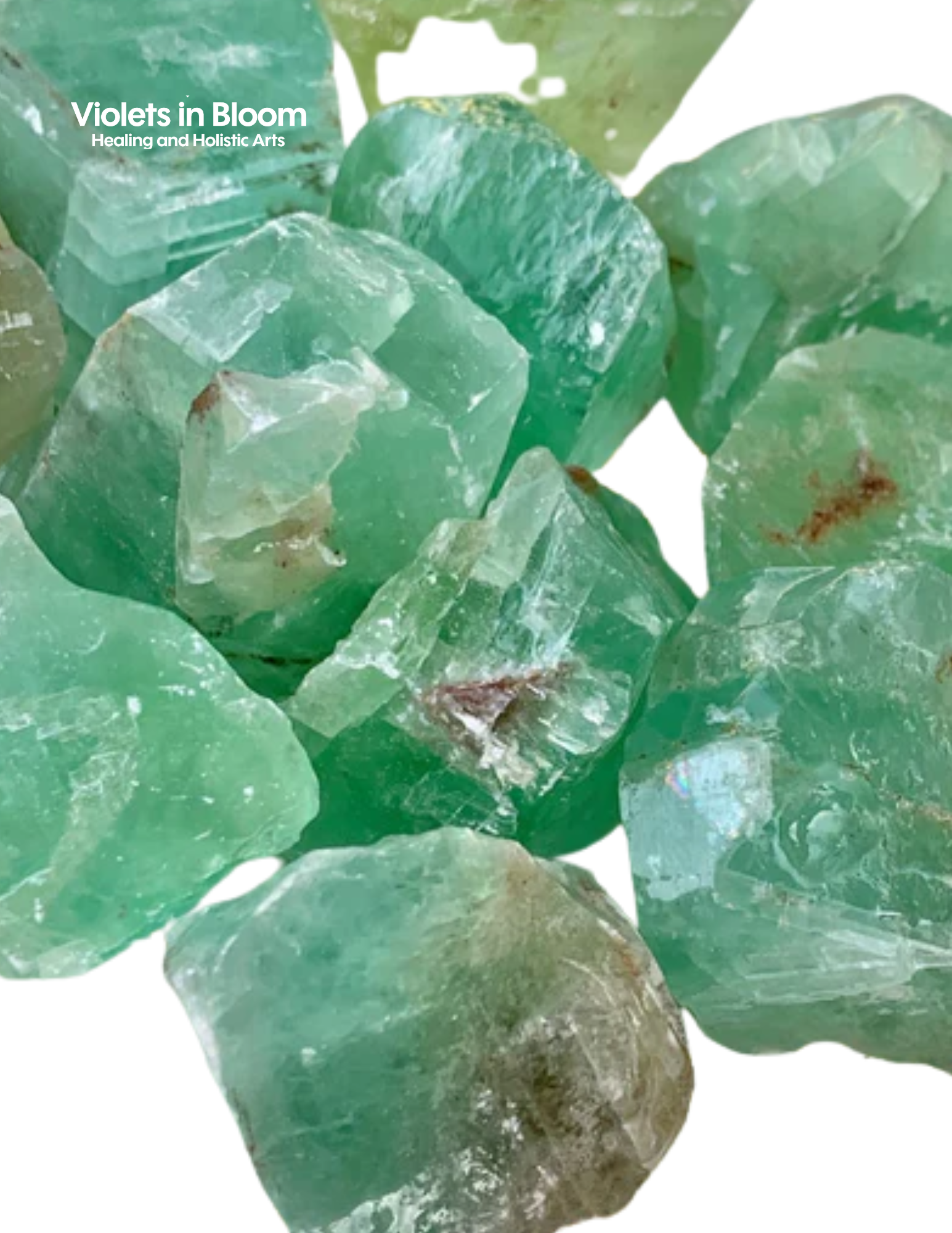 Green Calcite Chunks