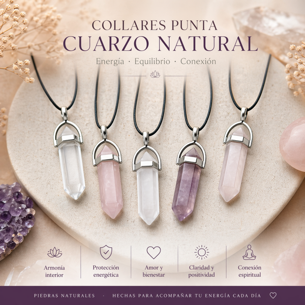 ✨ Collares de Cuarzo Natural