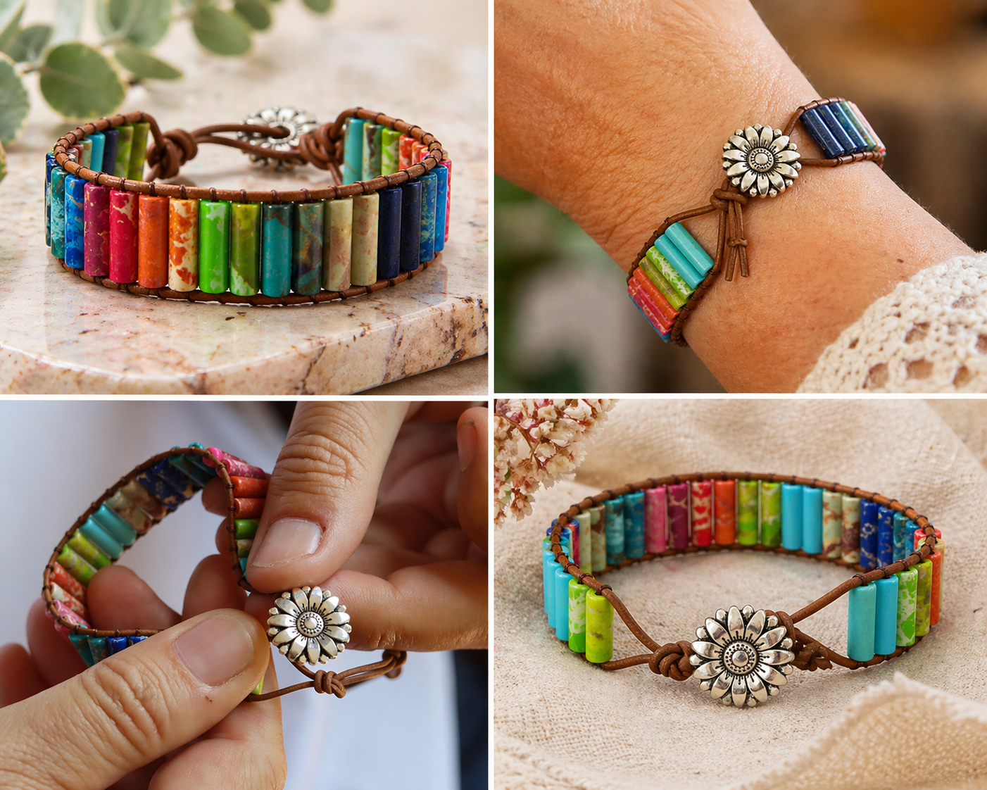 ✨ Pulsera de Energía Natural Multicolor