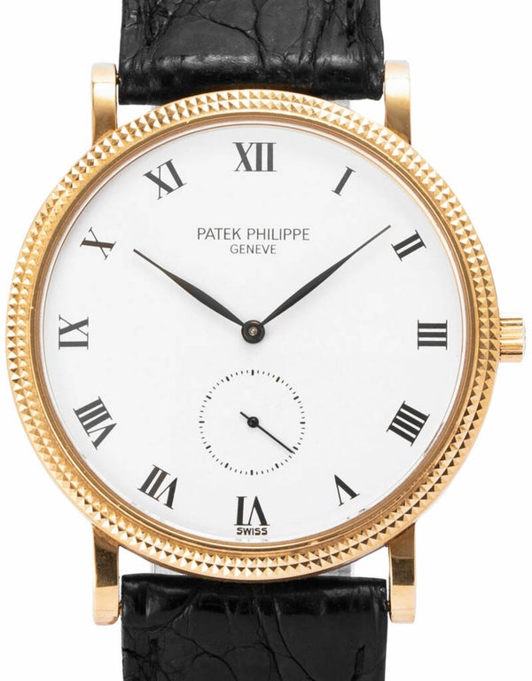 Patek Philippe Calatrava 3919J Gelbgold Mechanisch (Handaufzug) Uhr, 1984
