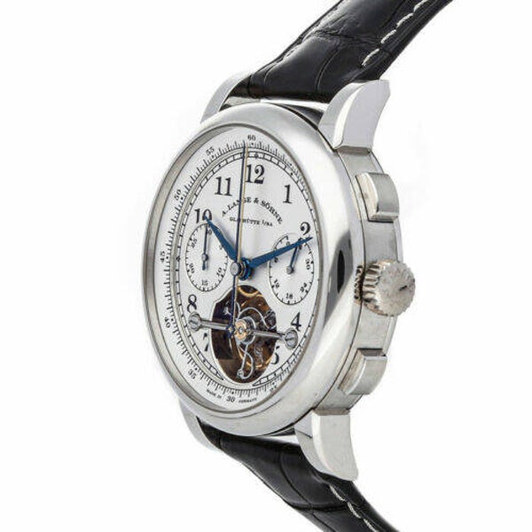 A. Lange & Sohne Tourbograph LE Manual Platinum Mens Strap Watch 702.025F