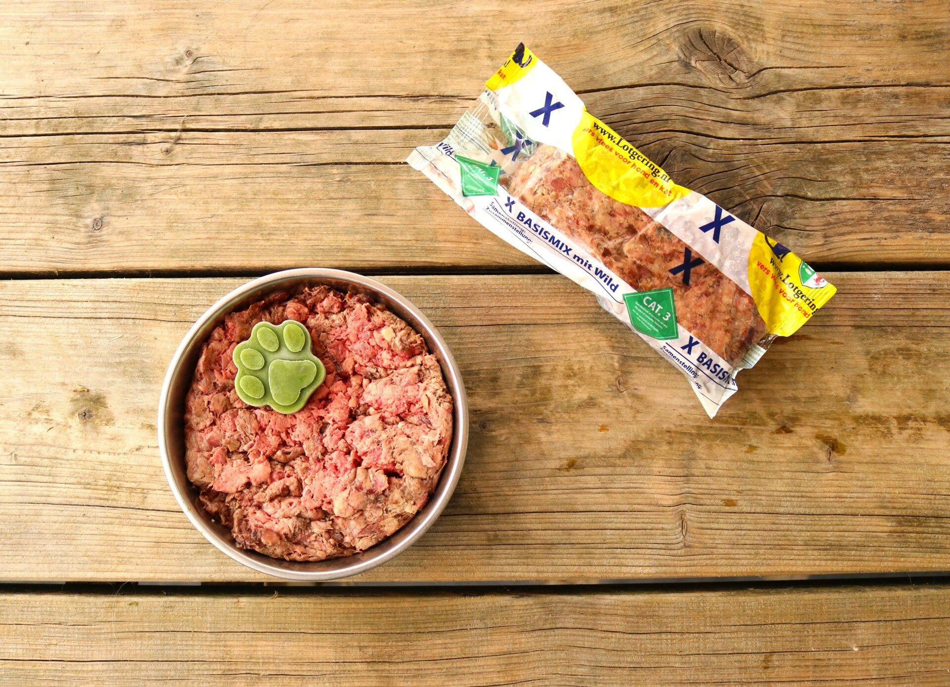 X - Hond - Basismix met wild 500 gr. (rund, lam, fazant, ree en hert)