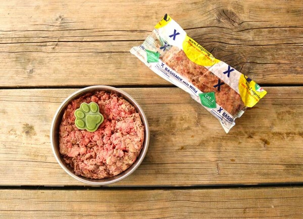 X - Hond - Basismix met wild 500 gr. (rund, lam, fazant, ree en hert)
