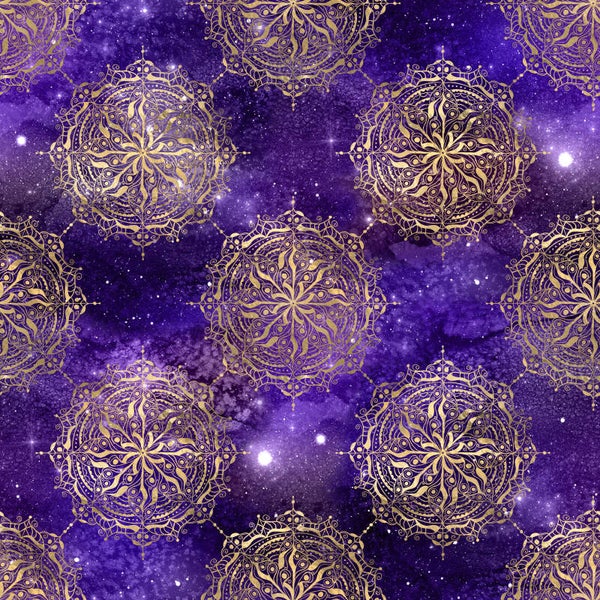 Mandala Blau/Gold