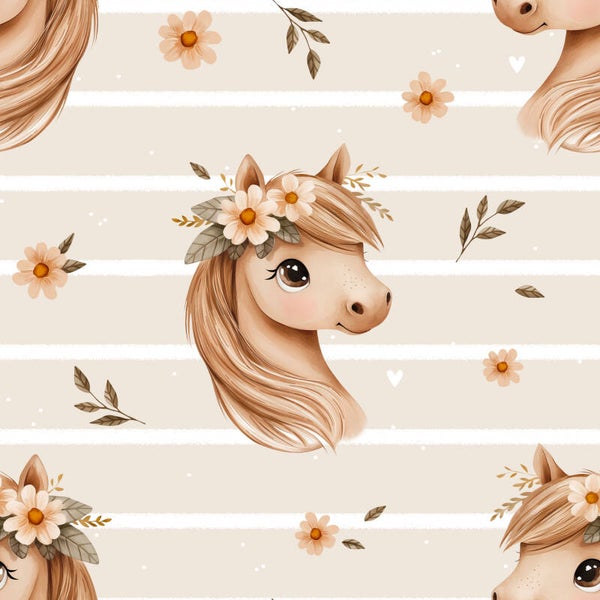 Pferd weiße Streifen