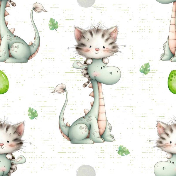 Dino und Katze