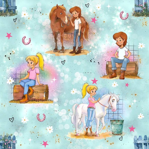 Pferdefreunde Türkis