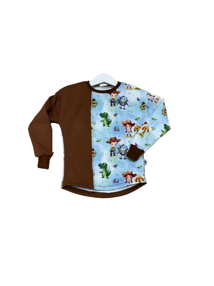 Langarmshirt mit Teilung