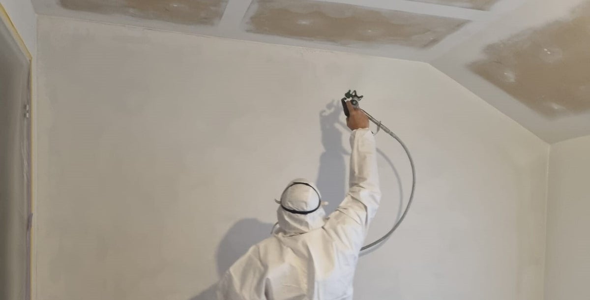 Latex spuiten van wanden en plafonds